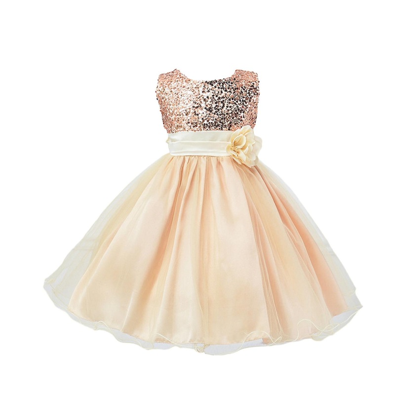 Girls Princess Dress Round Neck Sleeveless Top Waist Band Layered Ruffle Tulle Hem Puffy Long Dress  | Fruugo SG