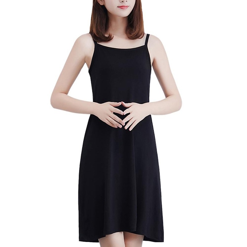 Plus Size Casual Summer Women Solid Color Loose Sleeveless Camisole Underdress | Fruugo SG
