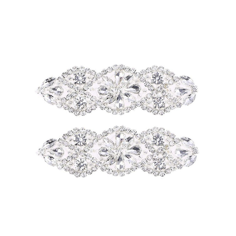 Rhinestone Belt Applique Crystal Beaded Decorations Sparkle Sewn for Bridal Dresses Women Gown Evening Prom Clothes 2Pack | Fruugo SG