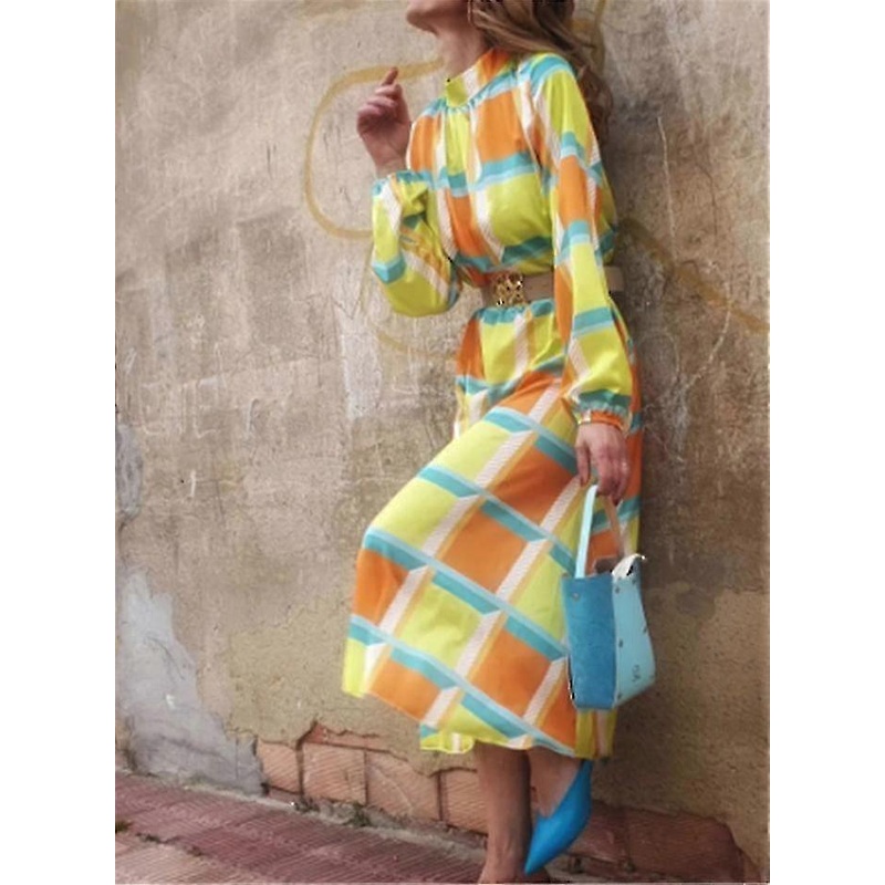 Women’s Printed Casual Simple Party Dress Autumn | Fruugo SG