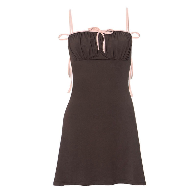 Elegant Backless Dress with Pleated Wrap Detail Summer Square Neck Dress Women’s Party Dresses  S | Fruugo SG