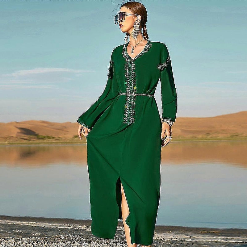 EVAGO Dubai Luxury Plus Size Party Dresses For Women 2022 Ramadan Abayas Caftan Marocain Evening Gown Elegant Muslim Kaftan Maxi Dress | Fruugo SG
