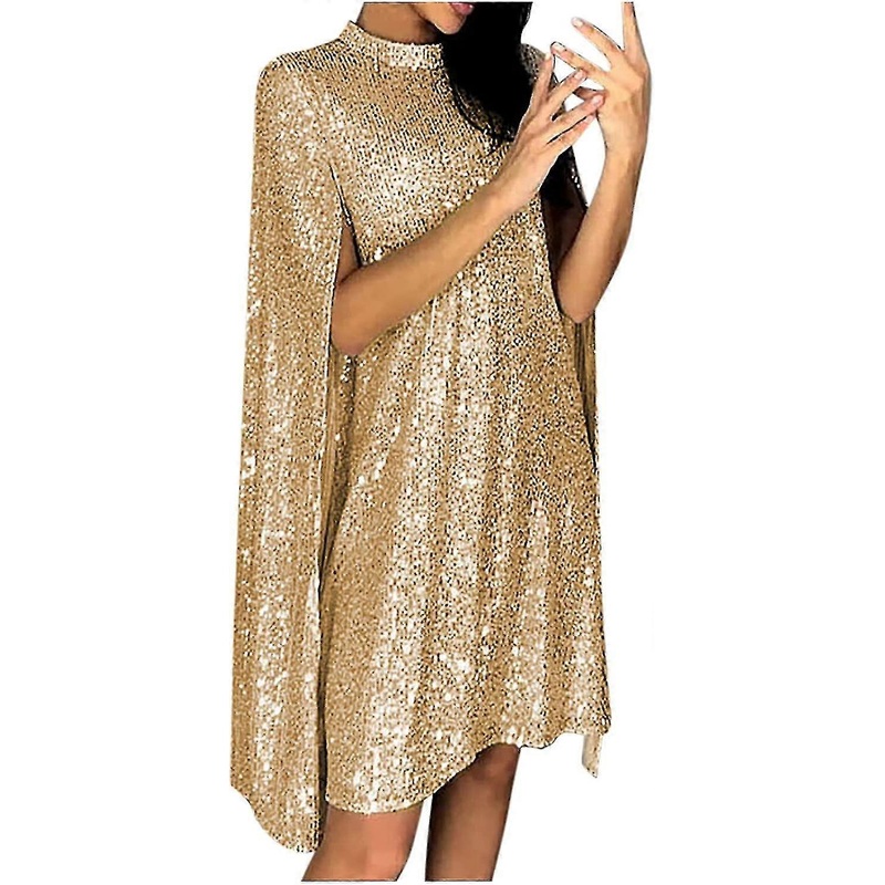 Sequin Dress For Party Night Women’s Sparkle Glitter Club Dress Sexy Mock Neck Birthday Dress S-2xl | Fruugo SG