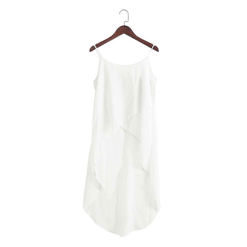 Summer Women Dress Robe Sexy Casual Sling Strap Chiffon Beach Vestido | Fruugo SG