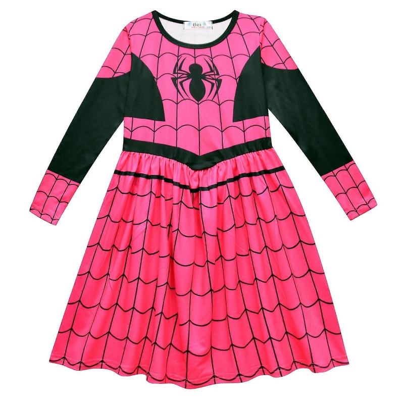 2022 Halloween Cosplay Holiday Party Costume Spider Print Girls Dress | Fruugo SG
