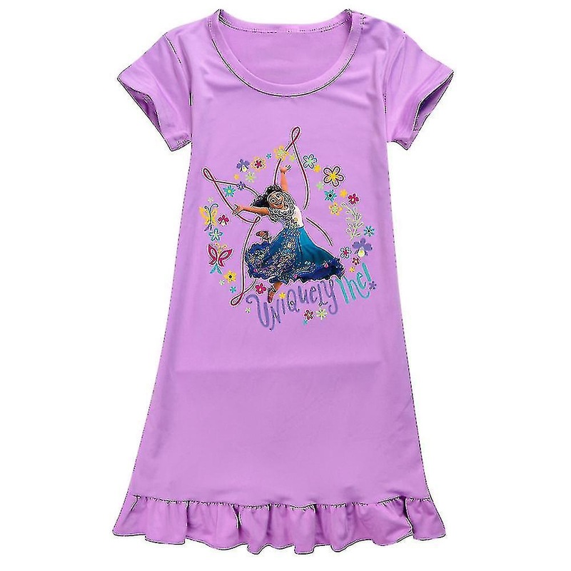 Encanto Kids Girls Nightdress Short Sleeve Sleepwear Nightwear Dress Summer | Fruugo SG
