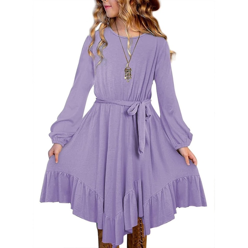 Girl Fashion Swing Dress Summer Boho A-line Dresses 4-13 Years Gift | Fruugo SG