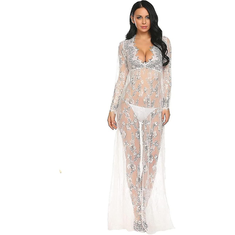 Maternity  For Photography   Shower Long Gown Lingerie Floral Lace Nightgown Oversized S-2xl | Fruugo SG