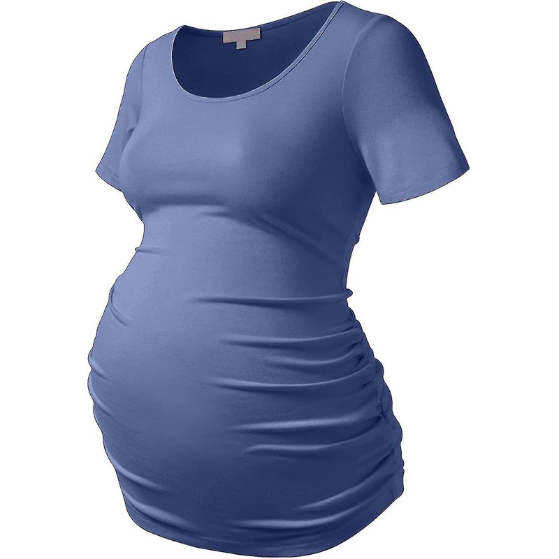 Maternity Shirt Short Sleeve Tshirt Summer Layering Pregnancy Tee S-2xl | Fruugo SG