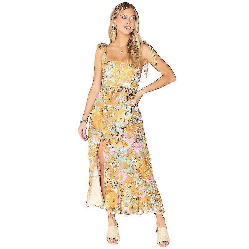 Women’s , Suspenders Lacing Chest Slit Floral    And Summer New Fashion | Fruugo SG