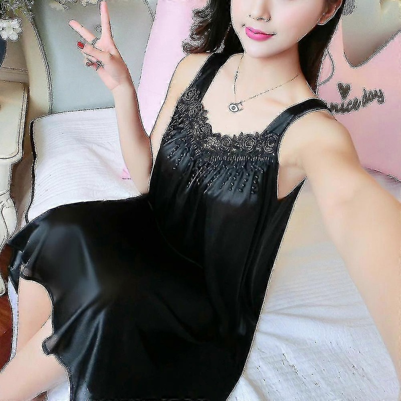 Women Silk Satin Nightdress Sleepwear Dress | Fruugo SG