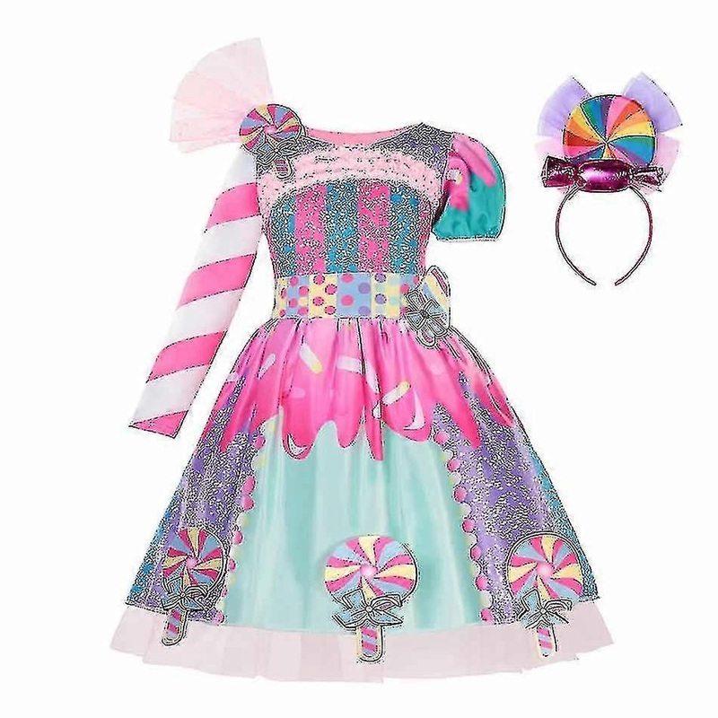 Carnival Candy Dresses Girls Purim Fancy Lollipop Costumes Kids Party Ball Dresses | Fruugo SG