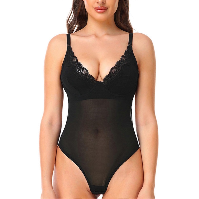 Evening Gown Shapewear Lace Deep V Neck Backless Breathable Women Tummy Control Shapewear for Party Black M | Fruugo SG