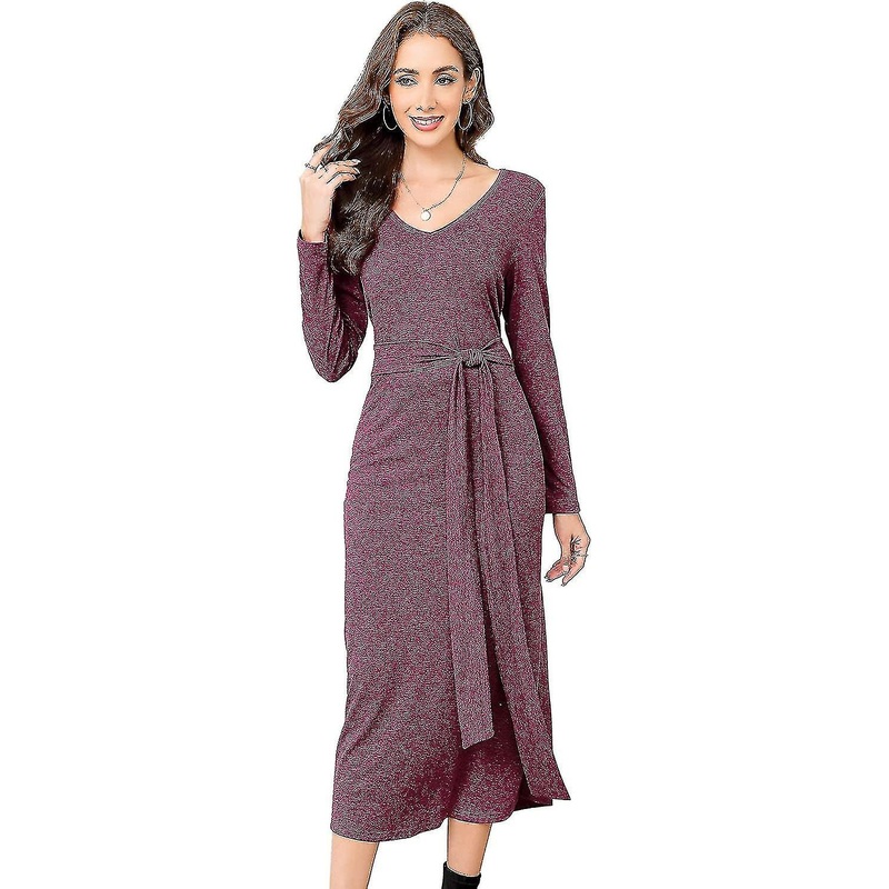 Women’s Floral Print Maxi Es 3/4 Sleeve Casual Long  S-2xl | Fruugo SG