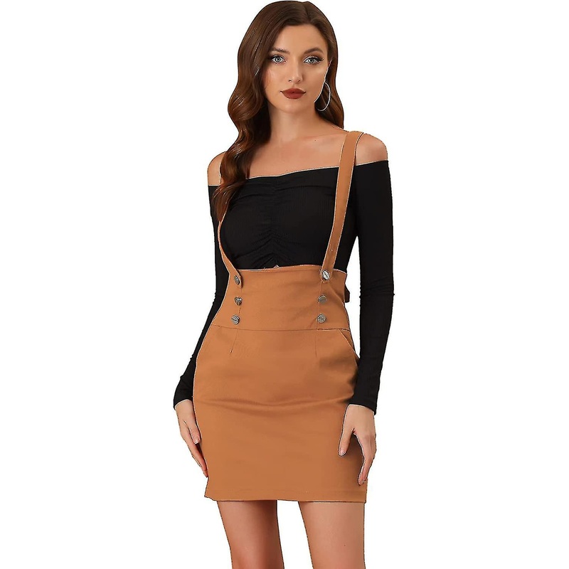 Women’s High Waist Suspender Adjustable Strap Party Pencil Braces Short Skirt Overalls | Fruugo SG