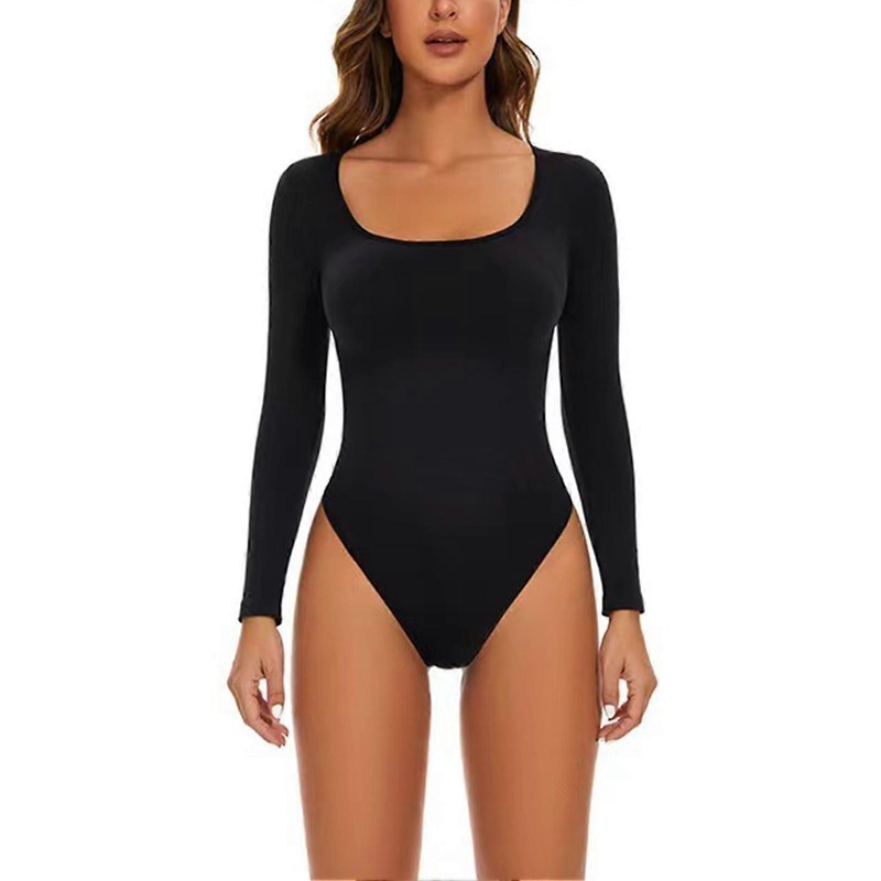 Women’ S Long Sleeve Bodysuit With Round Neck Versatile Leisure Comfy Clothing For Shopping Dating | Fruugo SG