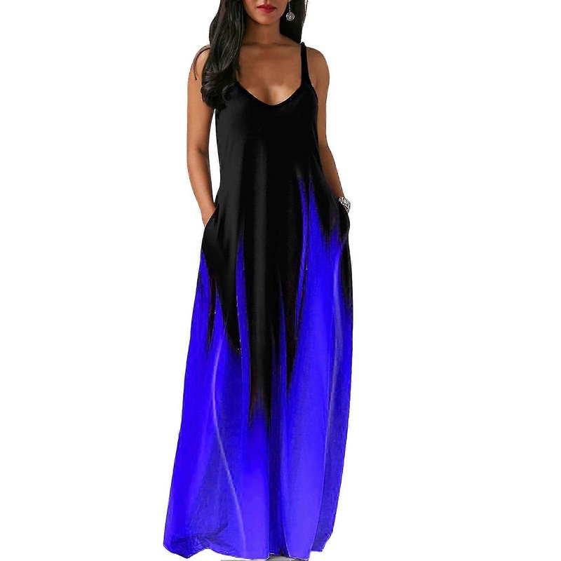 Womens Causal Summer Dress Sleeveless V Neck Print Dresses For Girl Woman Lover Daughter | Fruugo SG