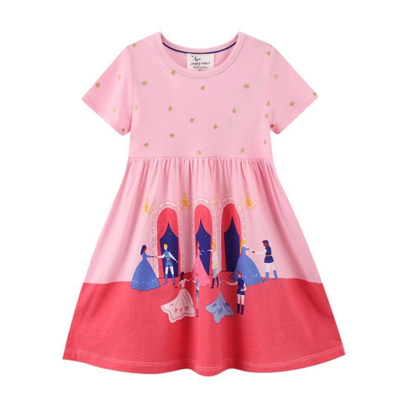 3-8 Years Girls Polka Dot Short Sleeve Dress Summer Dresses | Fruugo SG