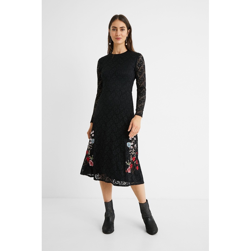 Desigual Women’s Michigan Floral Embroidery Dress | Fruugo SG