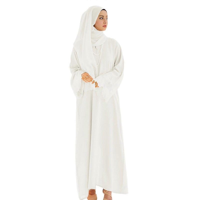 Kaftans Abaya Dress for Women, Kaftan Abaya Dress with Headscarf, Kaftans Dress Full Length Islamic Abaya Casual Dress  White XL | Fruugo SG