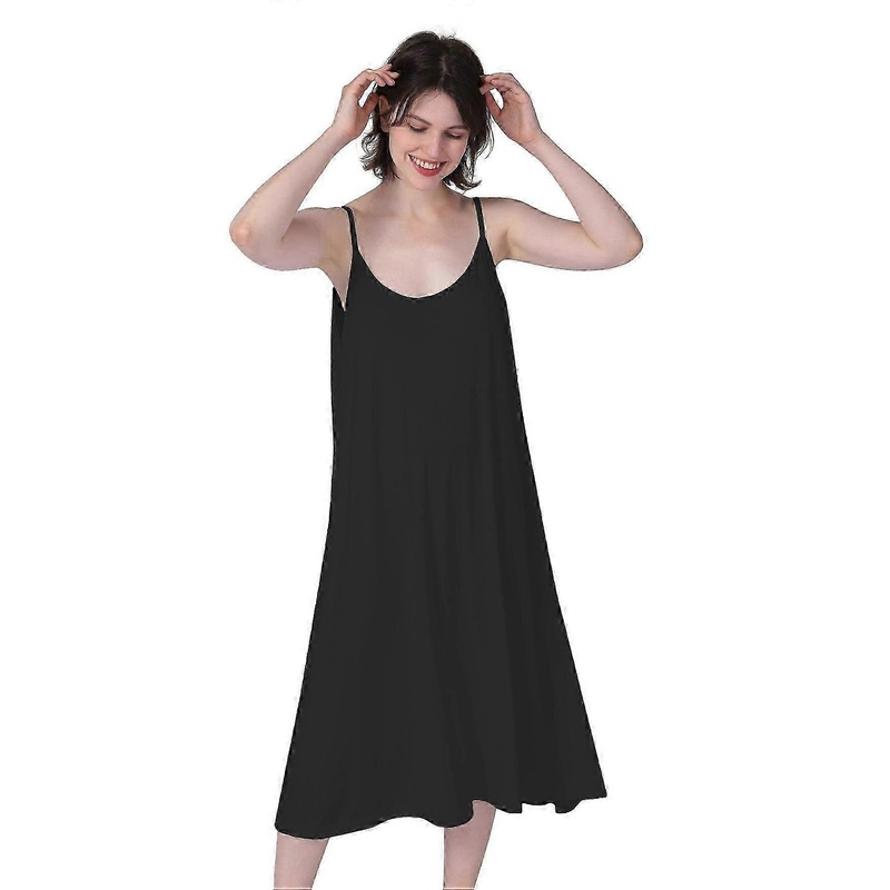 Plus Size Women Nightgowns Summer Modal Spaghetti Strap Midi Length Nightdresses Oversized Sleepwear Clothes for Ladies-Good | Fruugo SG