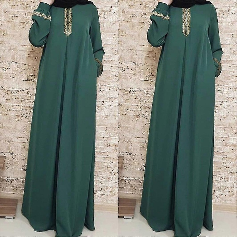 Arab Muslim Abaya Dress Women Modest Kimono Print Moroccan Kaftan Islam Maxi Dresses Islamic Cloing Plus Size | Fruugo SG