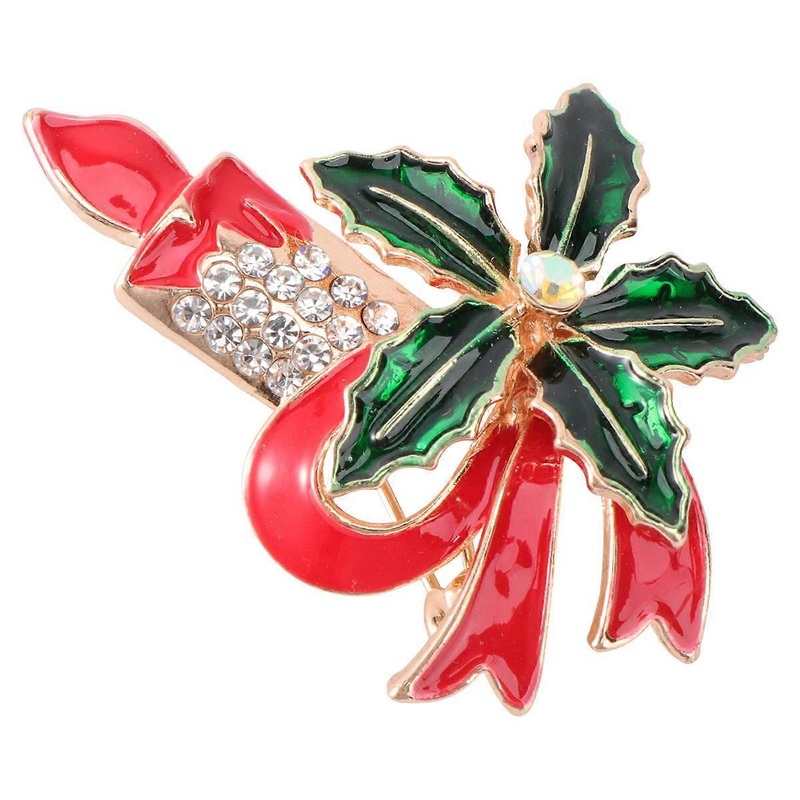 Christmas Brooch Creative Breastpin Party Wear Multi Color 5.6X4.1cm Delicate 1Pc | Fruugo SG