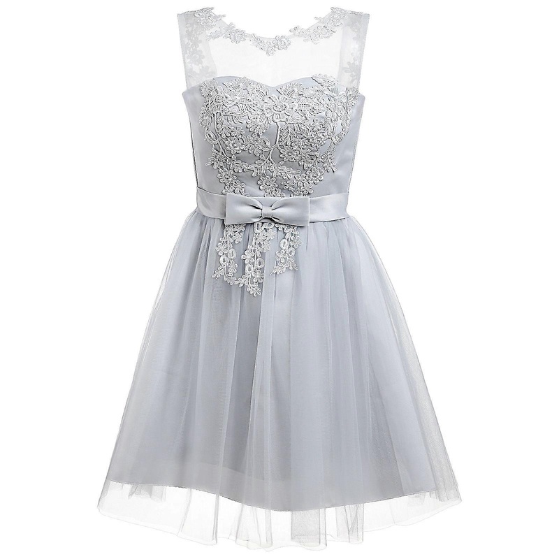 Cocktail Dresses For Women Grey Size S Cotton Evening Bridesmaid Dress 1Pack | Fruugo SG