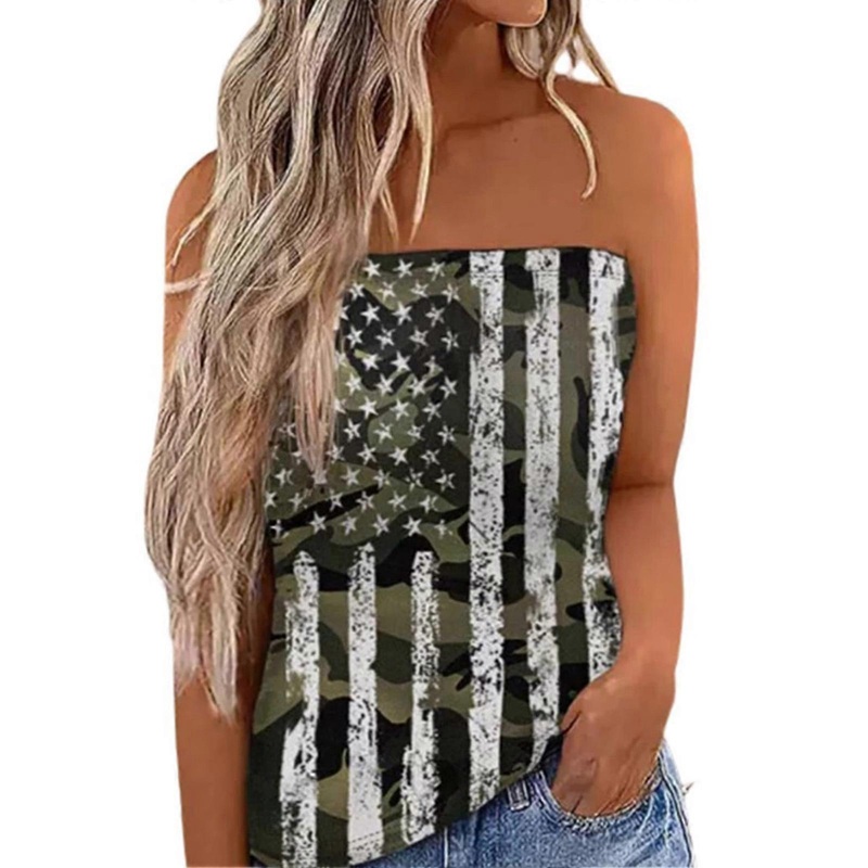 Strapless Long Tube Top Printed Women Seamless Tube Top Machine Washable for Casual Holiday | Fruugo SG