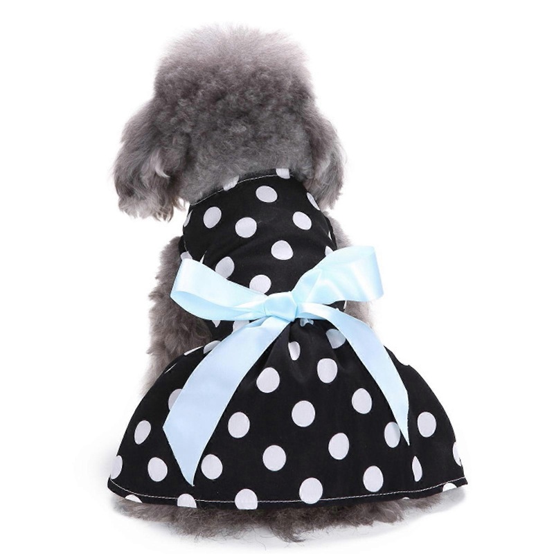 Stylish Harness Dress, Breathable Fabric with Polka Dot Design for Women, White Dot Pattern Polyester Apron with Adjustable Apron for Daily Wear (L) | Fruugo SG