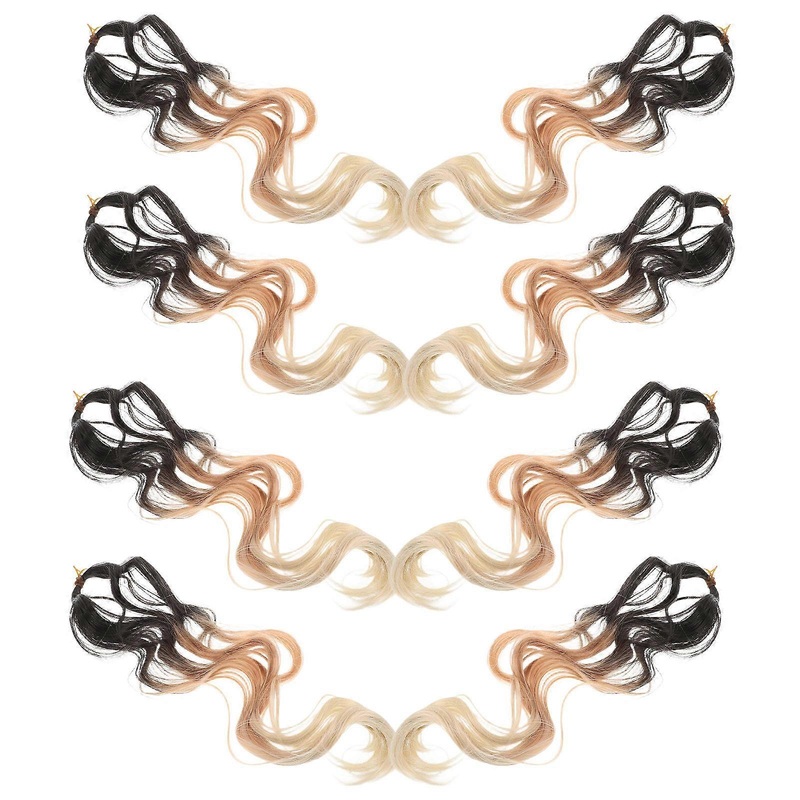 Wavy Braiding Hair Extensions For Women Party Daily Wear With Intricate Tail Details Suited For Fashion Enthusiasts 8Pcs | Fruugo SG