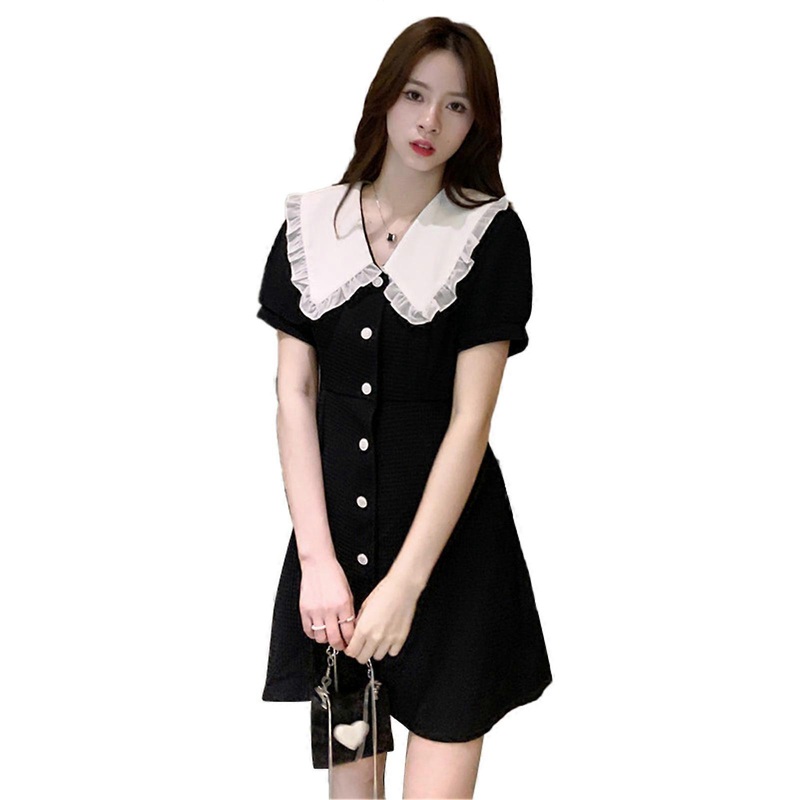 Cute Dress Slim Pure Color Short Sleeve Fashionable Comfortable Women Summer Dress for Shopping Party School | Fruugo SG