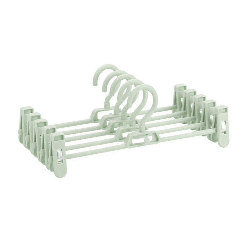 10pcs Pants Hangers Plastic Space Saving Non-slip Skirt Hangers With Clips | Fruugo SG