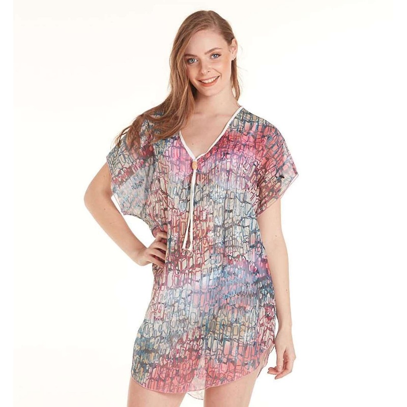 Aqua Perla Womens Surinam Printed Bikini Cover up Beach Dress | Fruugo SG