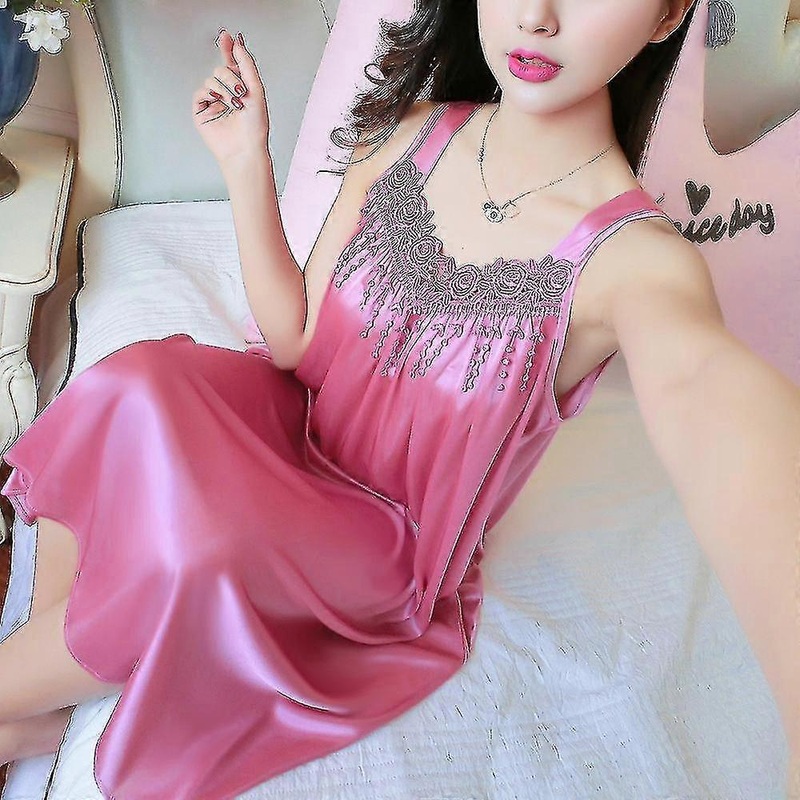 Women Silk Satin Nightdress Sleepwear Dress-Good | Fruugo SG