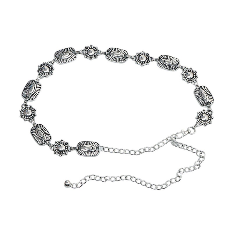 Vintage Women Waist Belt Ethnic Style Alloy Waist Chain with Carved Flower Buckle Ladies Decorative Belt for Coat Skirt | Fruugo SG