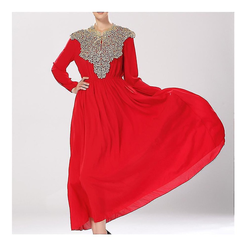 Court Golden Silk Tipeet Muslim Dress | Fruugo SG