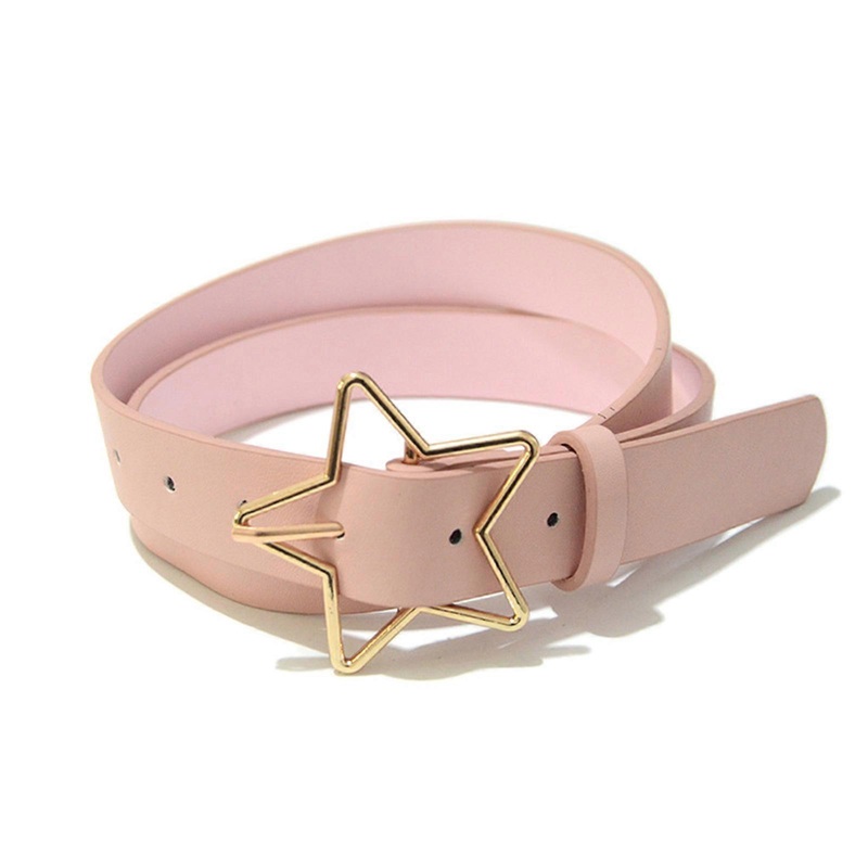 Fashion Hot Girls Star Pin Buckle Waist Straps Multi-color Belt All-Match Coat Dress Ladies Thin Formal Waistband  Pink | Fruugo SG