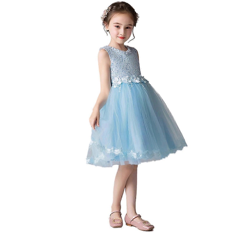 New Girls’ Lace Flower Princess Dress for Party Performance 100% Original | Fruugo SG