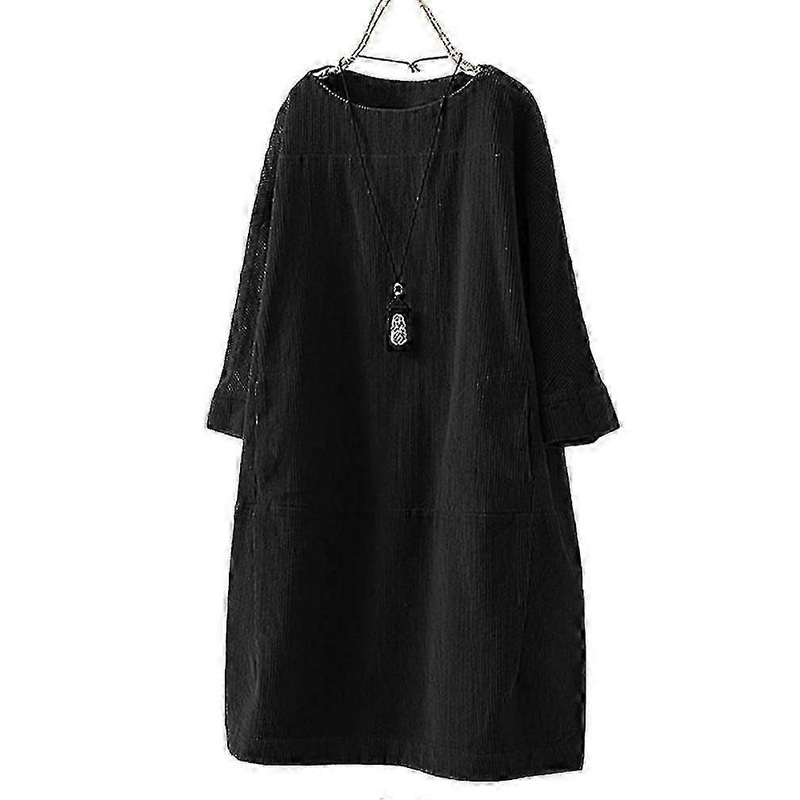Women’s Vintage Corduroy Short Dress Long Sleeve Split-joint Mini Dresses-Good | Fruugo SG