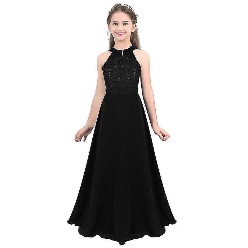 Elegant Flower Girls Dress Wedding Formal Party Princess Floral Lace Cutout Back Dress | Fruugo SG