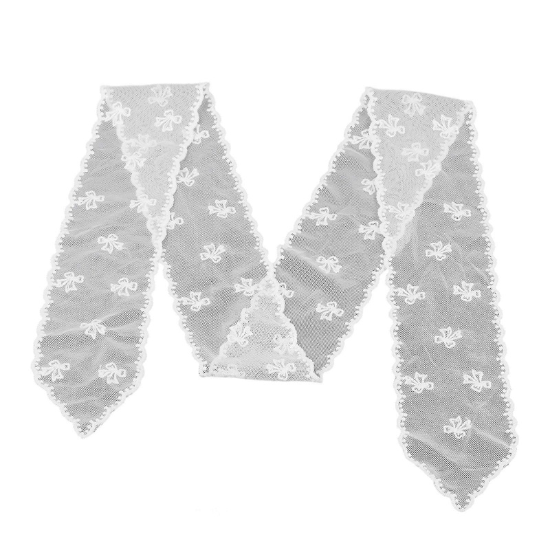 Seethrough Lace Scarf with Embroidered Pattern Designs Long Lace Neckwrap For Stylish Women’s Daily And Evening Wear | Fruugo SG