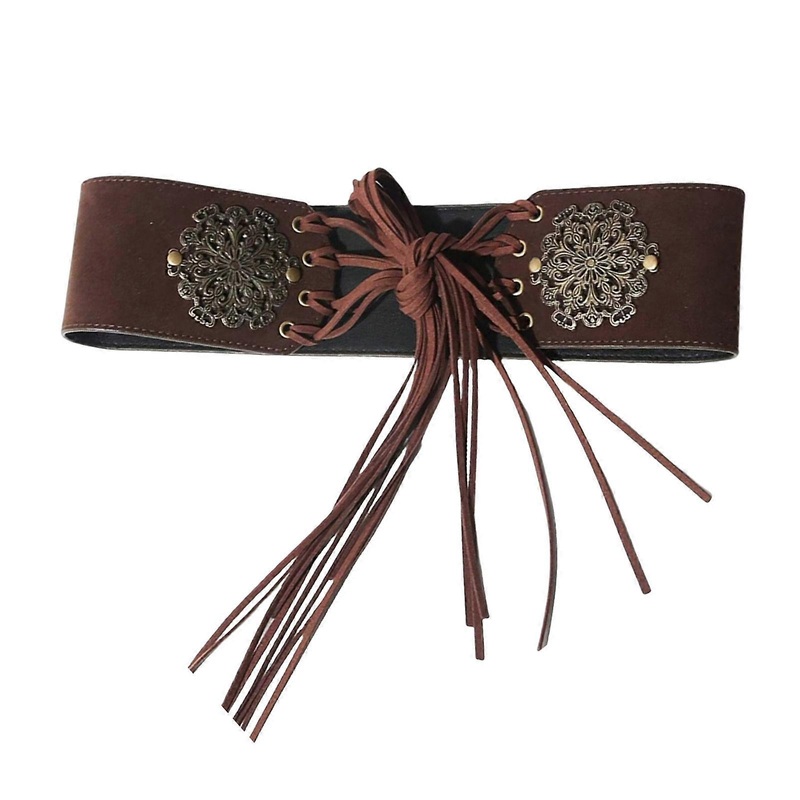 Vintage Wide Girdle Belt Ethnic Elegant Tie Belt for Wrap Dress Halter Dress Traditional Ethnic Clothing Accessories  Coffee | Fruugo SG