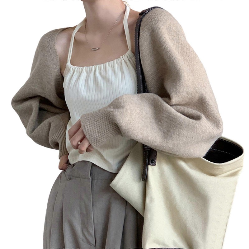 Women’s Fall Open Front Shrugs Long Sleeve Boleros Solid Lightweight Knitted Cropped Cardigan Sweaters Short Shawl Tops  off white | Fruugo SG
