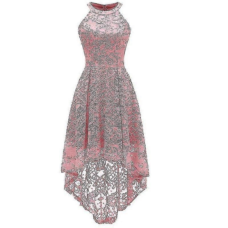 Women’s Halter Hi-lo Floral Lace Cocktail Party Dress Formal Dress, Pink | Fruugo SG