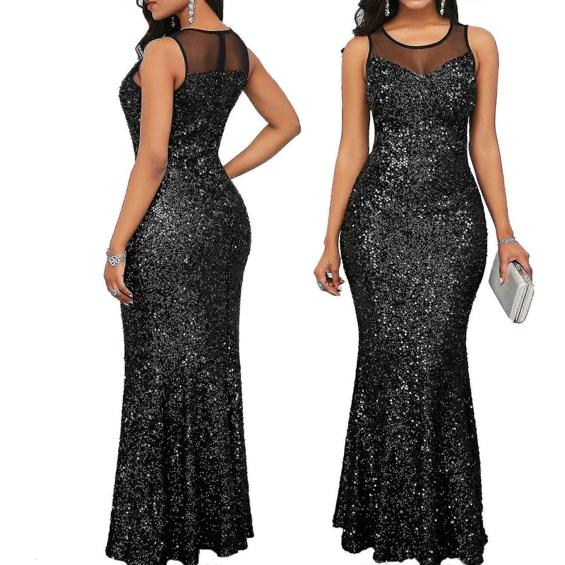 Women’s Shinny Sequin Mermaid Evening Dress | Fruugo SG