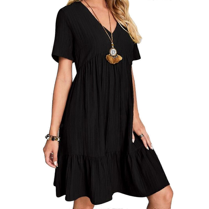 Women\’s Short Sleeve A Line Dress Women Oversize Daily Dress | Fruugo SG