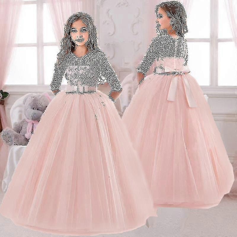 2023 Summer Girls Dress Long Bridesmaid Kids Dresses For Girls Children Princess Dress Party Wedding Dress 3 10 14 Years Vestido | Fruugo SG