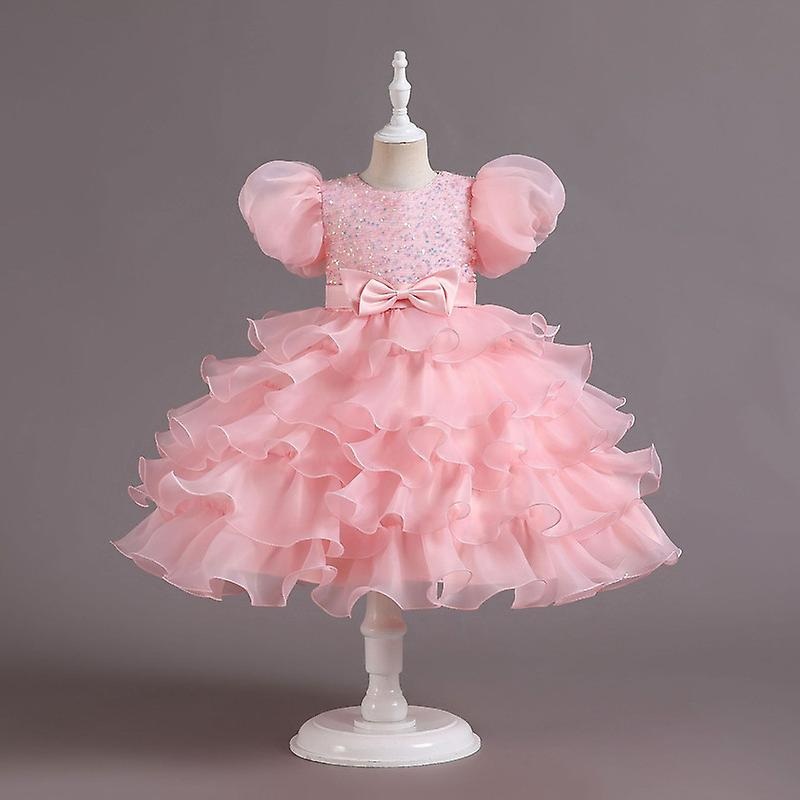 Girl Dress Kids Ruffles Lace Party Wedding Prom Dresses 3-12 Years | Fruugo SG