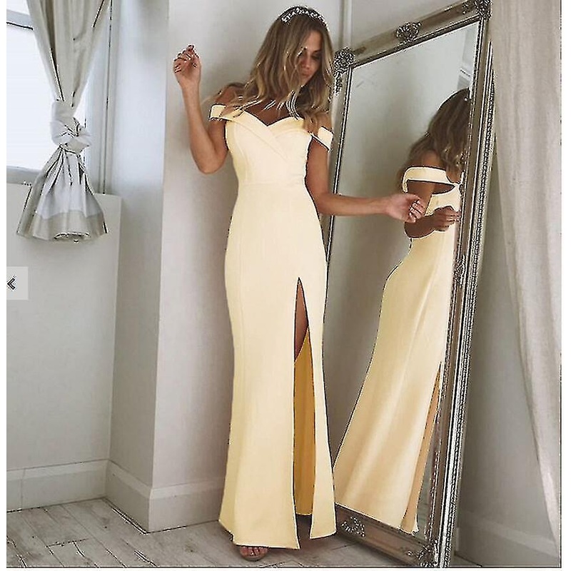 Summer Elegant Party Dresses Evening Maxi Dress Slash Neck Off Shoulder Wedding Guest Elegant Dress For Women | Fruugo SG